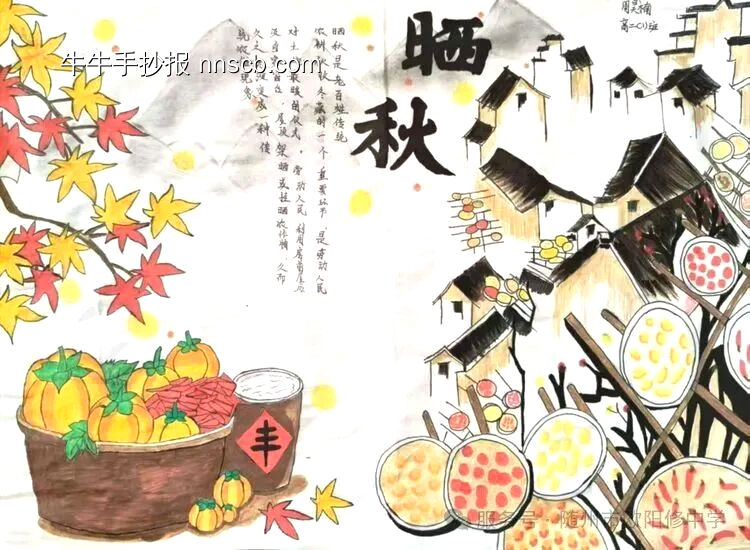 立秋手抄报3张-第2张