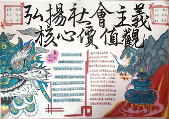 弘扬社会主义核心价值观主题手抄报