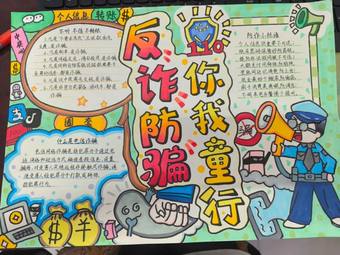 反诈防骗，你我童行主题