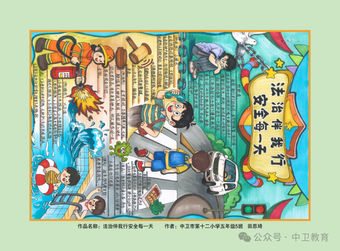 超漂亮的防溺水主题手抄报