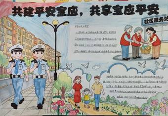 安全无小事，共同守护平安主题手抄报