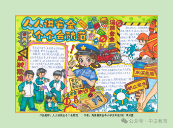 人人讲安全个个会防范的手抄报
