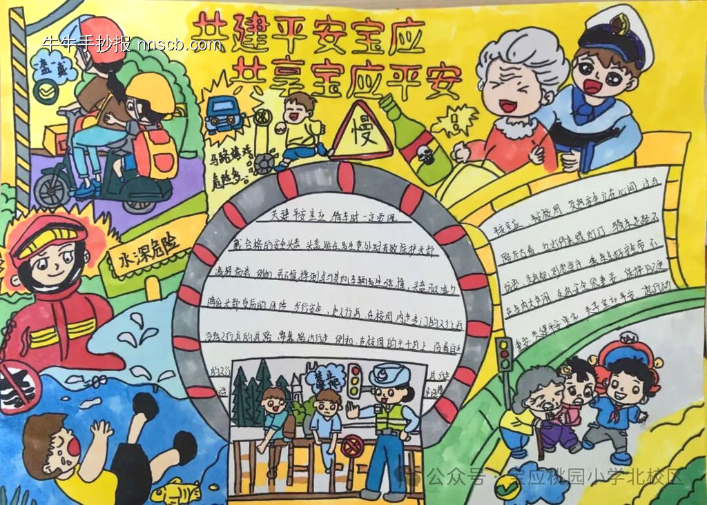 安全主题手抄报精选2张-第2张