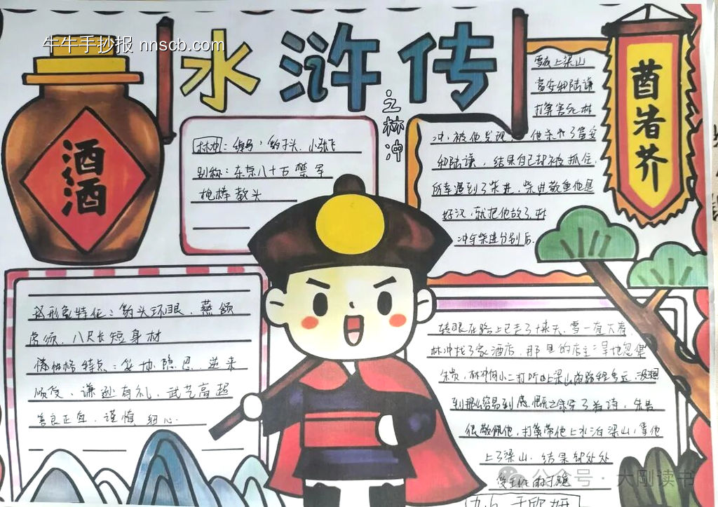 水浒英雄主题手抄报-第2张