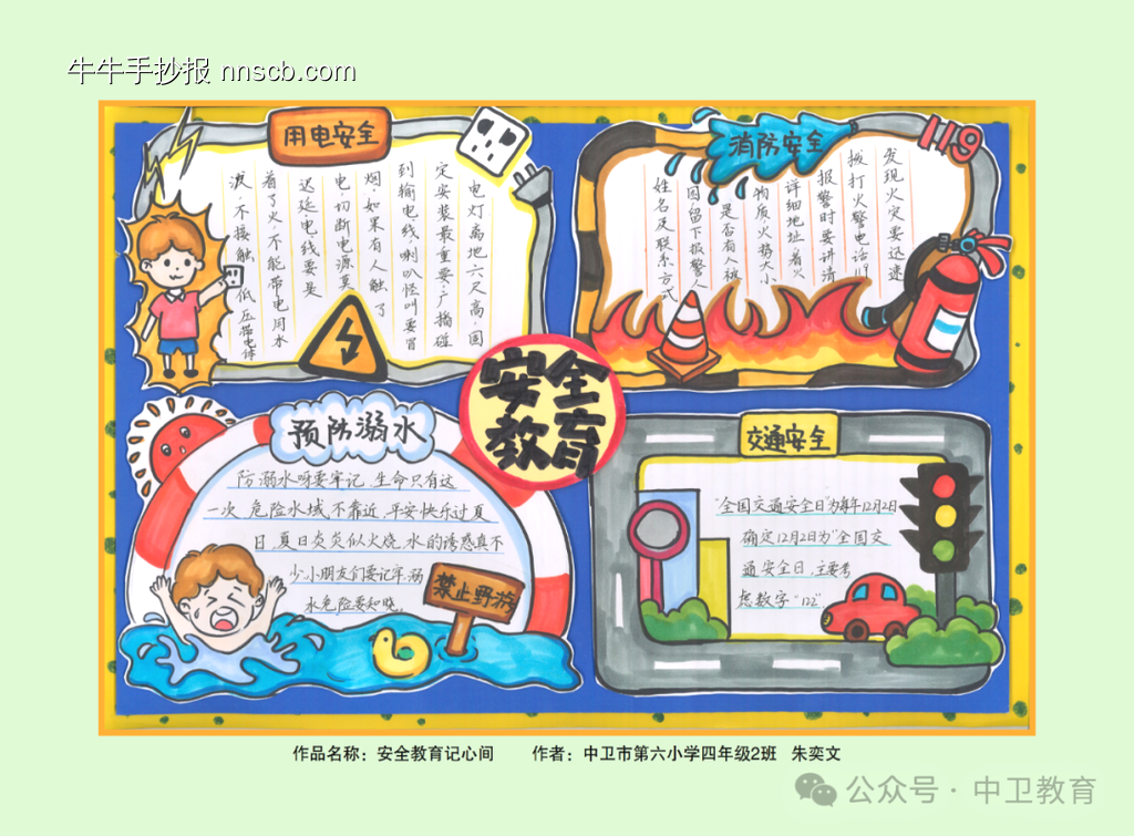 简单又好画的安全教育手抄报-第2张
