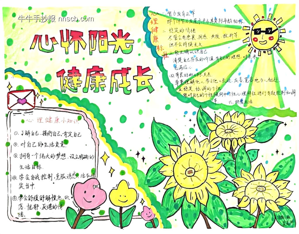 关注心理健康的手抄报-第2张