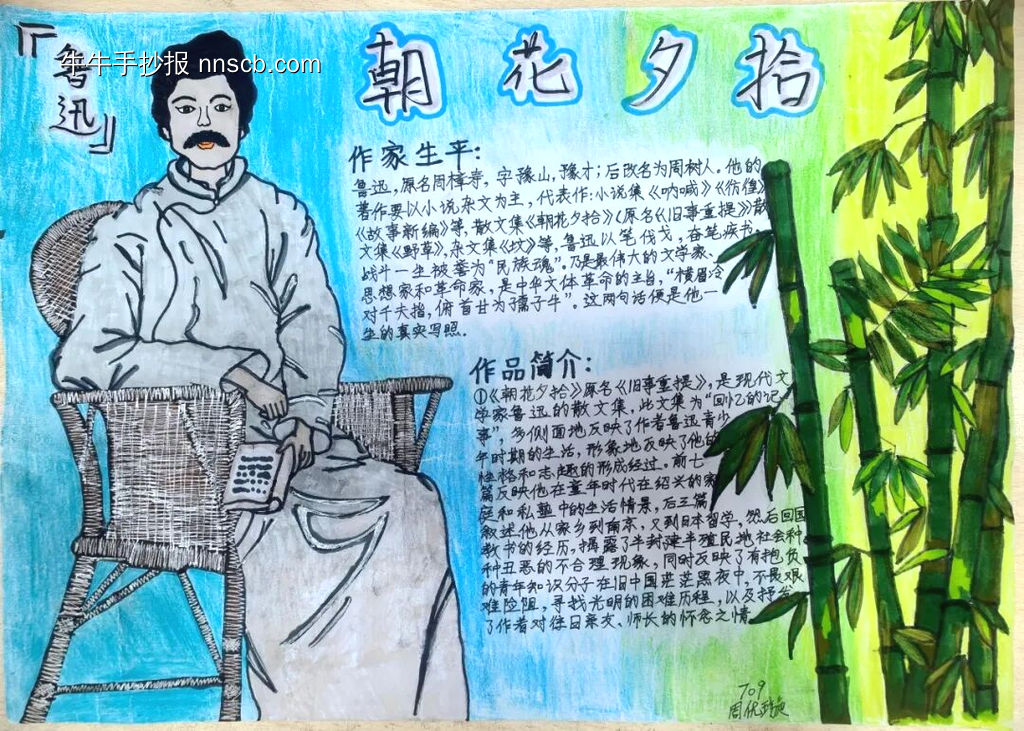 读书小报《朝花夕拾》主题手抄报-第5张