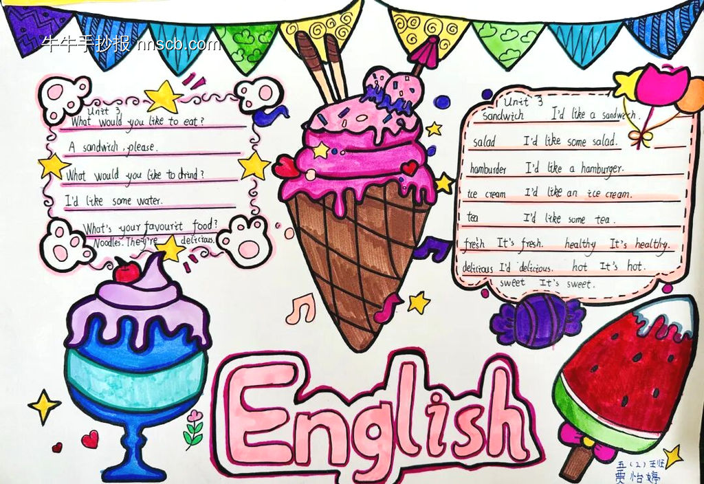 创意英语手抄报简单又好画3张-第2张