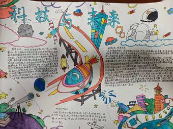 科技创想未来主题手抄报