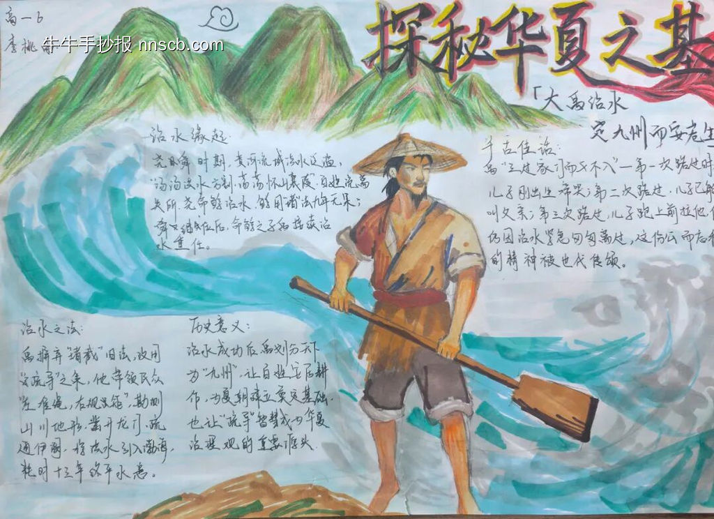 探秘华夏之基主题手抄报-第4张