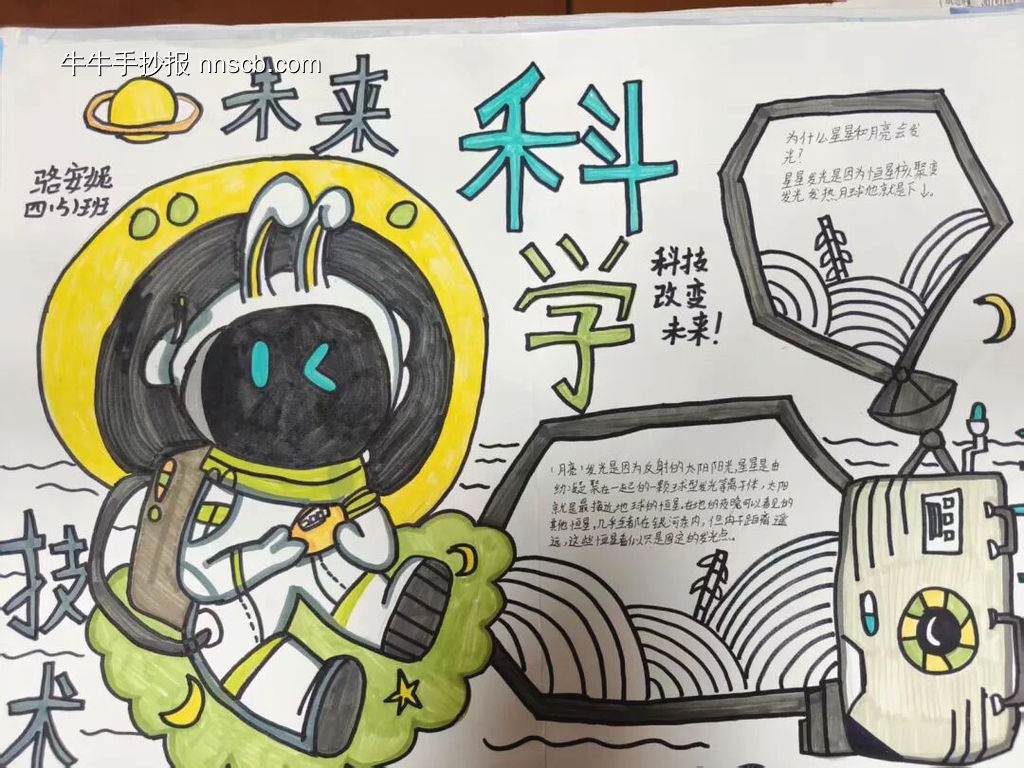 科技创想未来主题手抄报-第2张