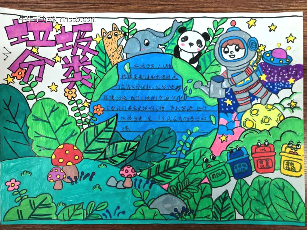 环保——垃圾分类主题手抄报-第1张