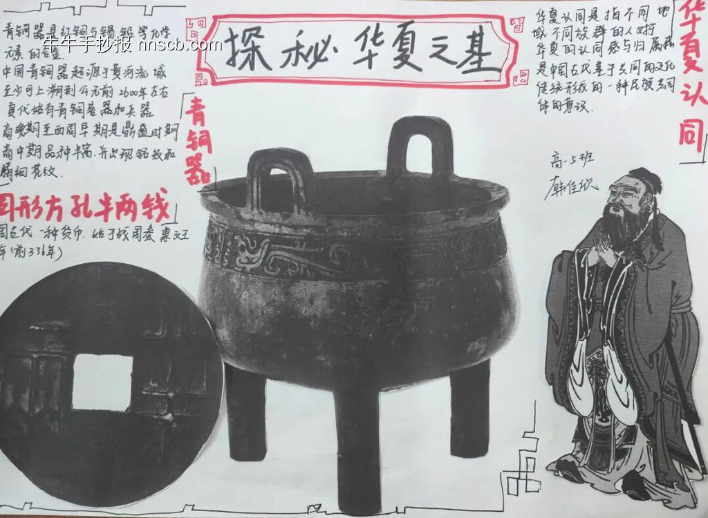 探秘华夏之基主题手抄报-第3张