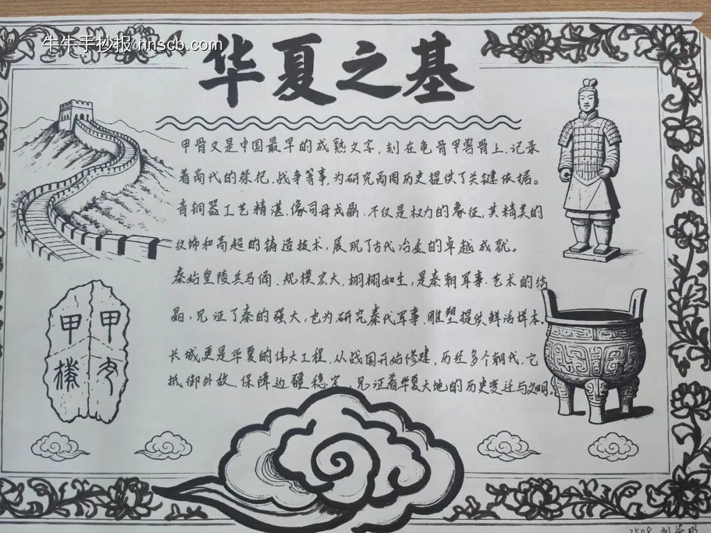 古代文明主题手抄报推荐3张-第1张