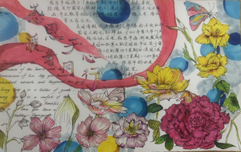 感恩同行，与爱同行主题手抄报