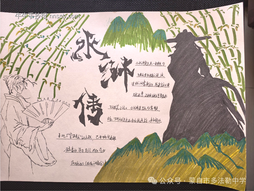 《水浒传》主题读书小报-第2张