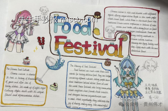 食物主题英语手抄报-第2张