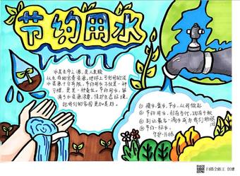 3.22——节约用水主题手抄报