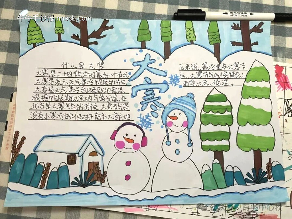 二十四节气——大寒主题手抄报-第3张