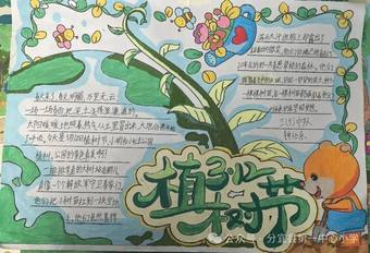 超美1张植树节主题手抄报