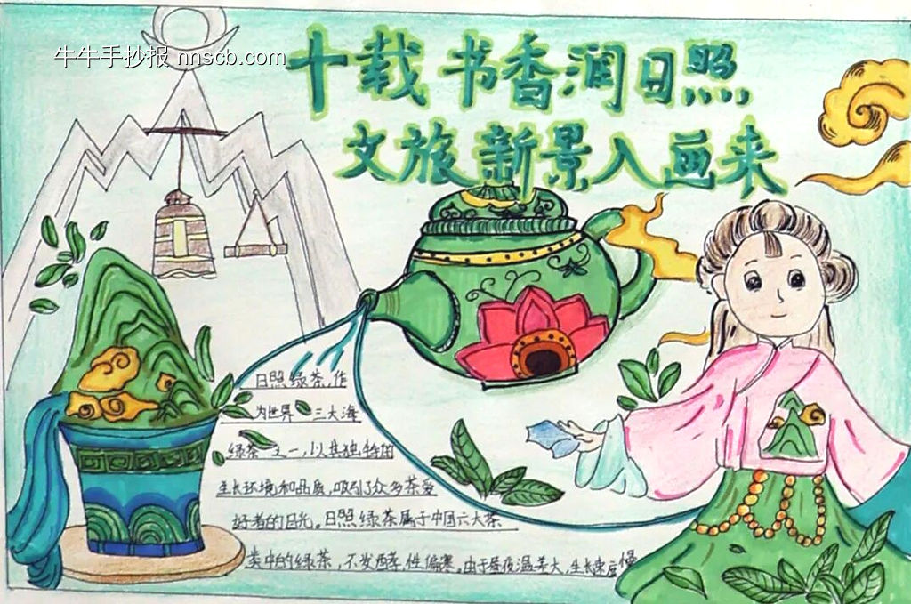 书香润照日主题手抄报-第6张