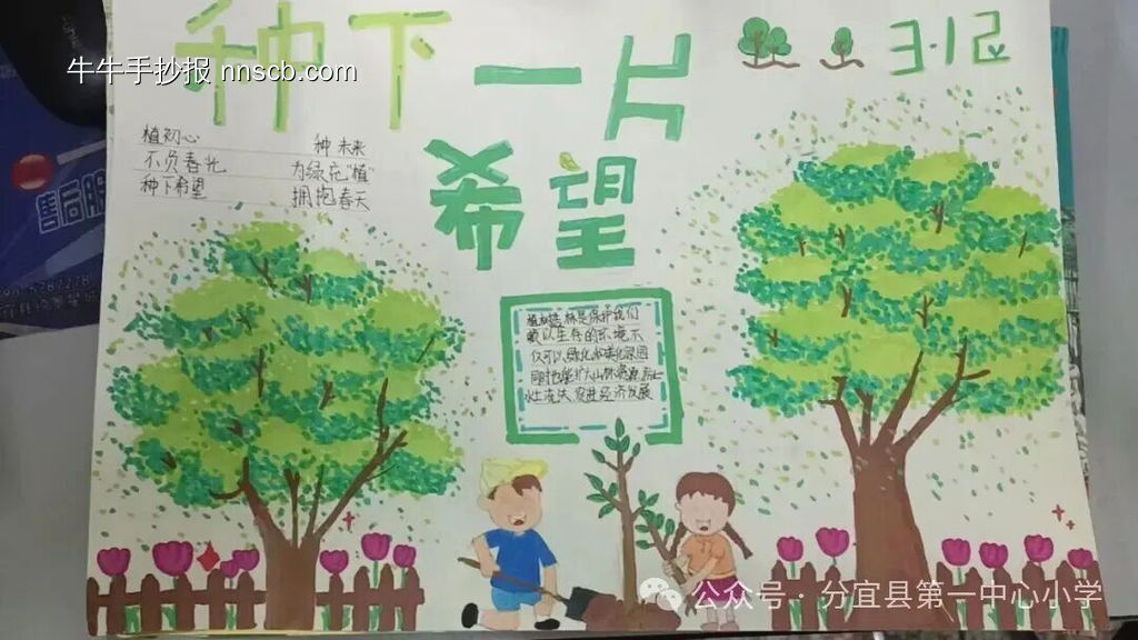 3.12——种下一片绿植主题手抄报-第2张