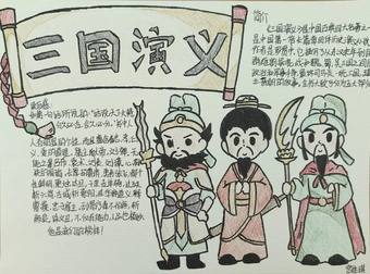 《三国演义》读书小报简单又好看4张