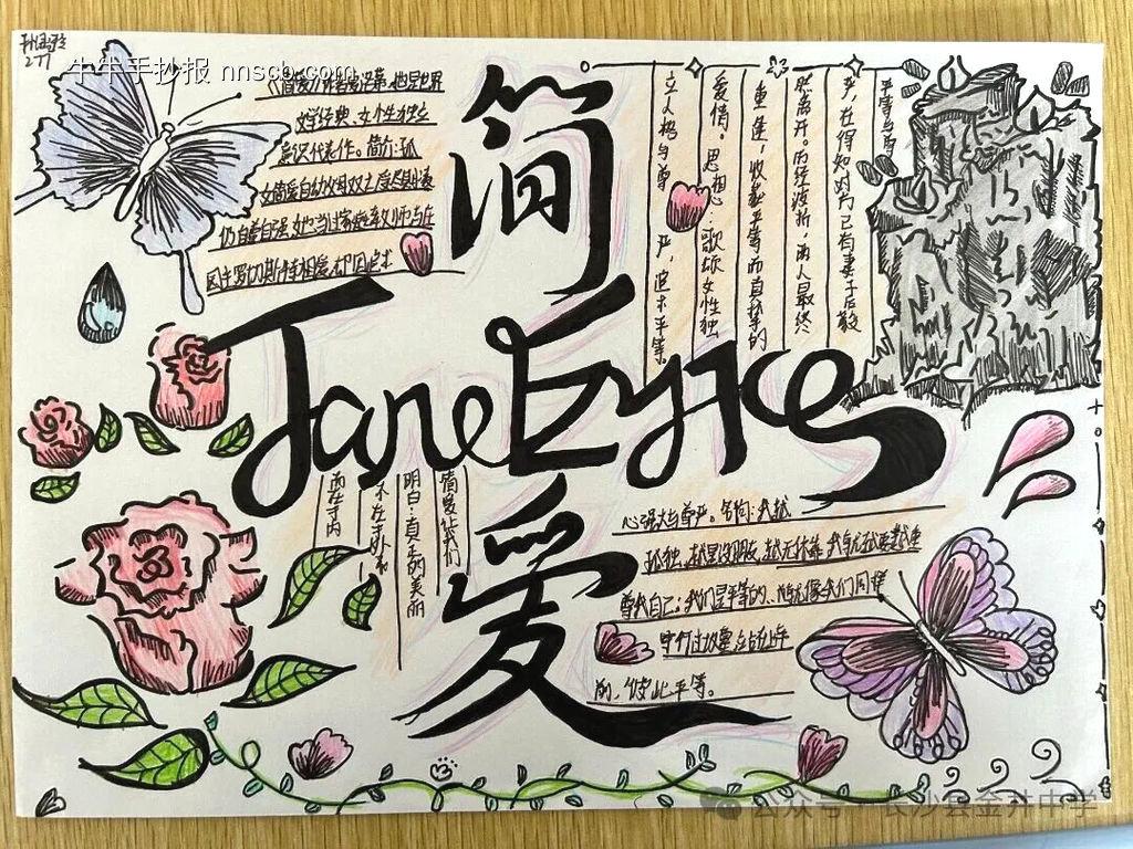 《简爱》主题手抄报简单又漂亮4张-第3张