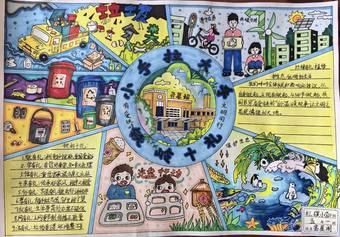 小学生垃圾分类精美手抄报1张