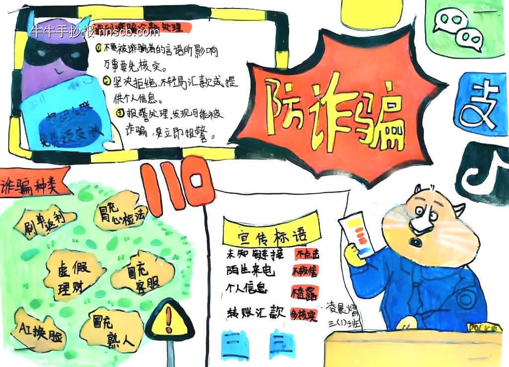 网络安全——防诈骗主题手抄报-第3张