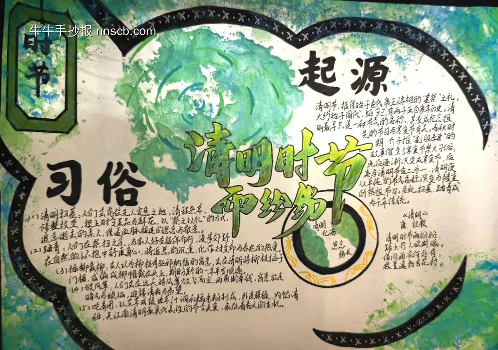 清明节-——习俗主题手抄报-第4张