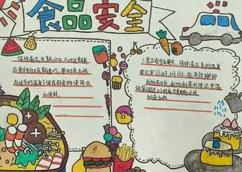 食品安全主题手抄报简单又好看4张