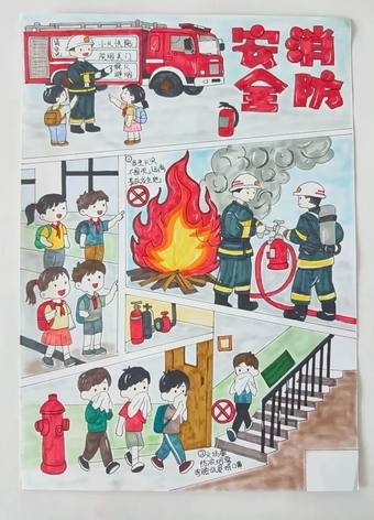 消防安全主题手抄报