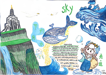 世界水日主题手抄报推荐2张