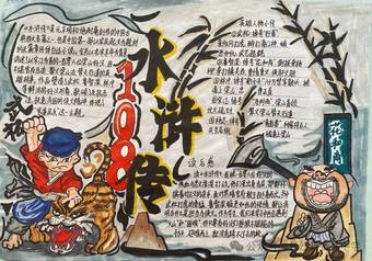 《水浒传》主题手抄报