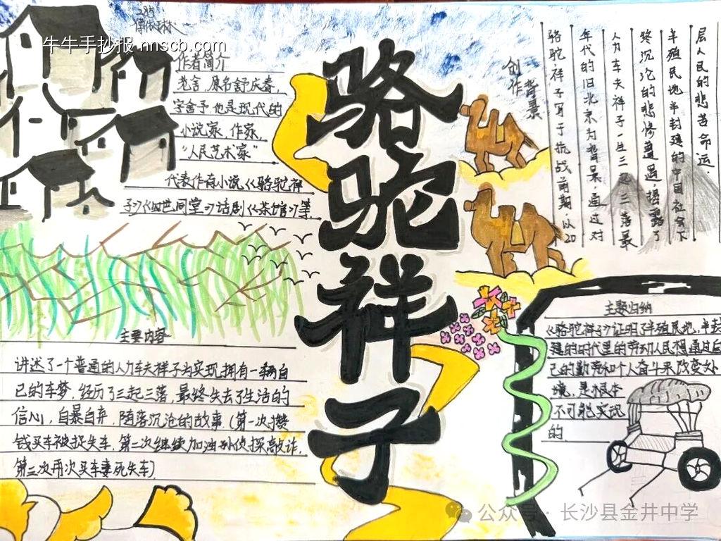 《骆驼祥子》读书小报-第1张