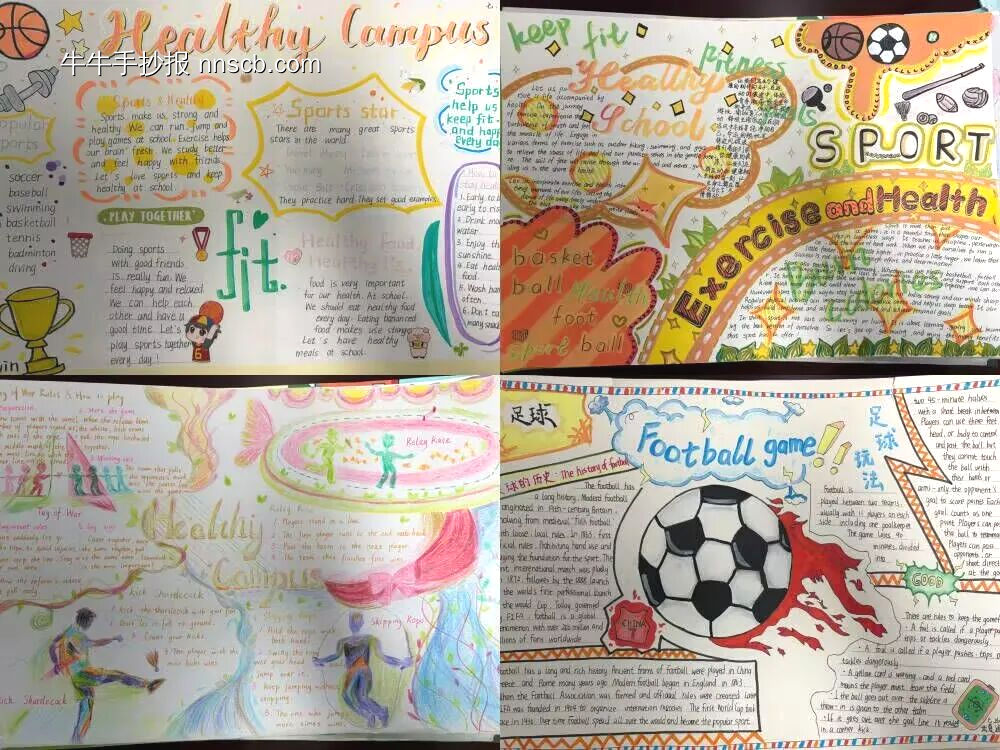 运动主题英语手抄报-第1张
