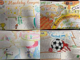 运动主题英语手抄报