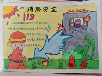 小学生消防安全主题手抄报