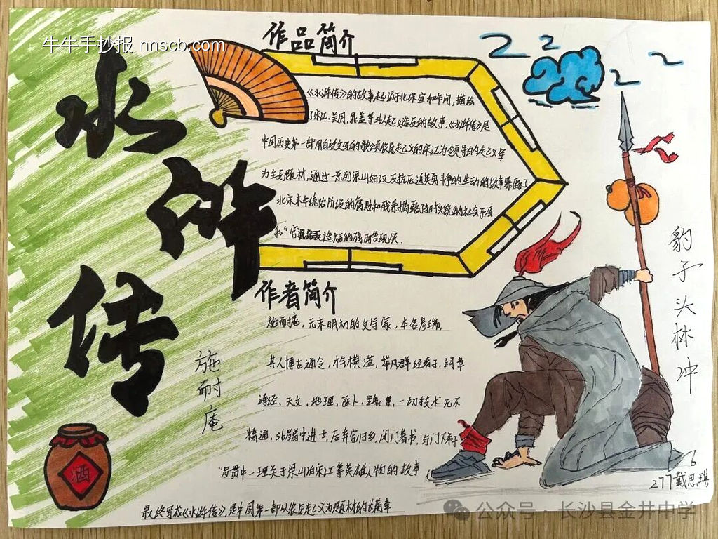 《水浒传》主题手抄报-第3张