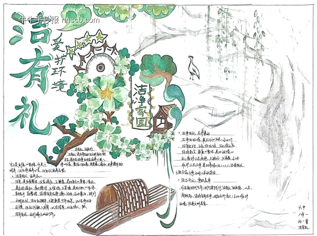 行为习惯主题手抄报推荐3张-第3张