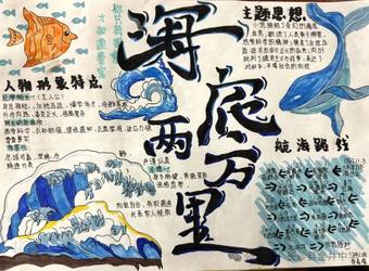 《海底两万里》主题手抄报