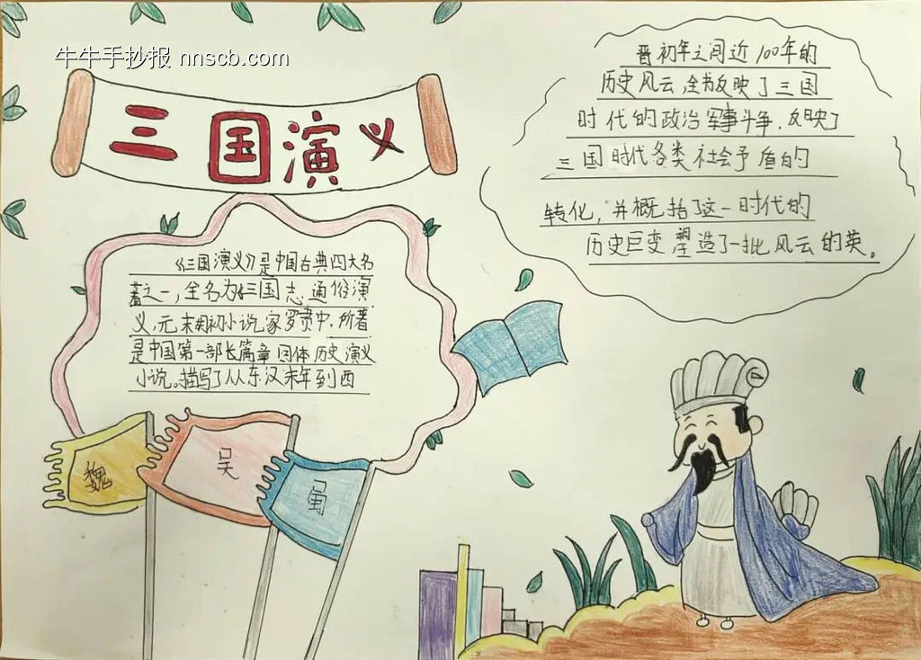 《三国演义》读书小报简单又好看4张-第4张