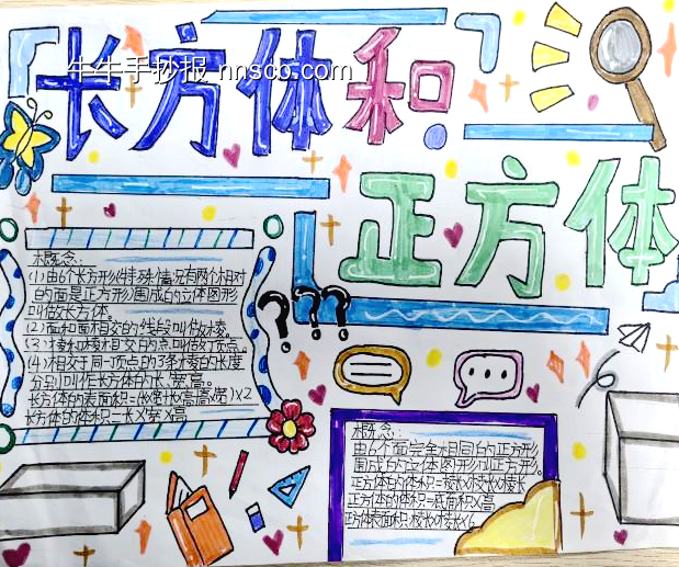 数学小报，长方体和正方体-第4张