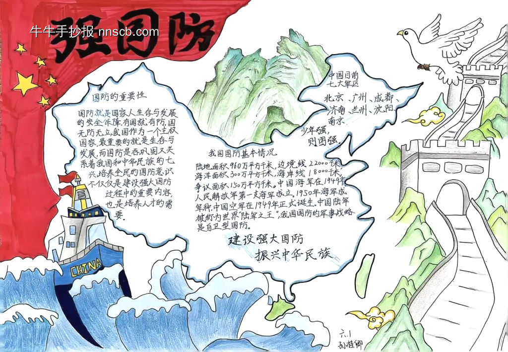 家国永安主题手抄报-第5张