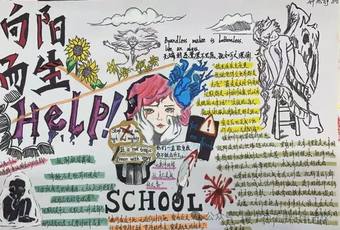反对校园欺凌主题手抄报简单又好画3张