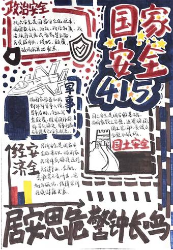 4.15国家安全日主题手抄报