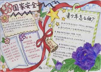 国安护青春，妙笔绘平安主题手抄报
