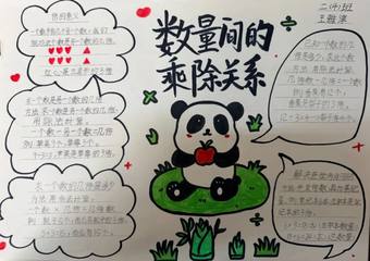 数学小报——数量间的乘除关系