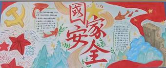国家安全主题手抄报简单又好画3张